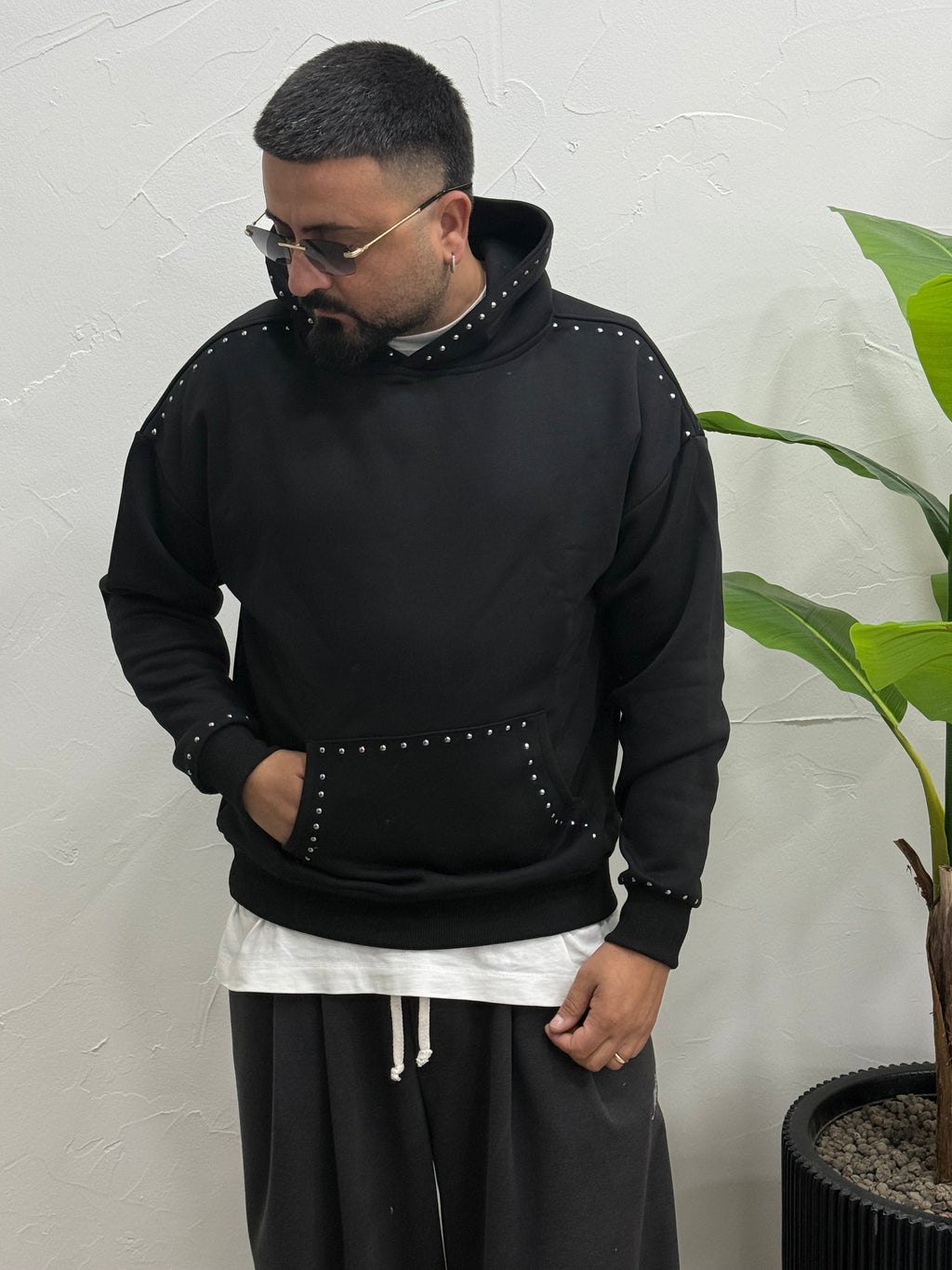 Felpa The brothers con borchie