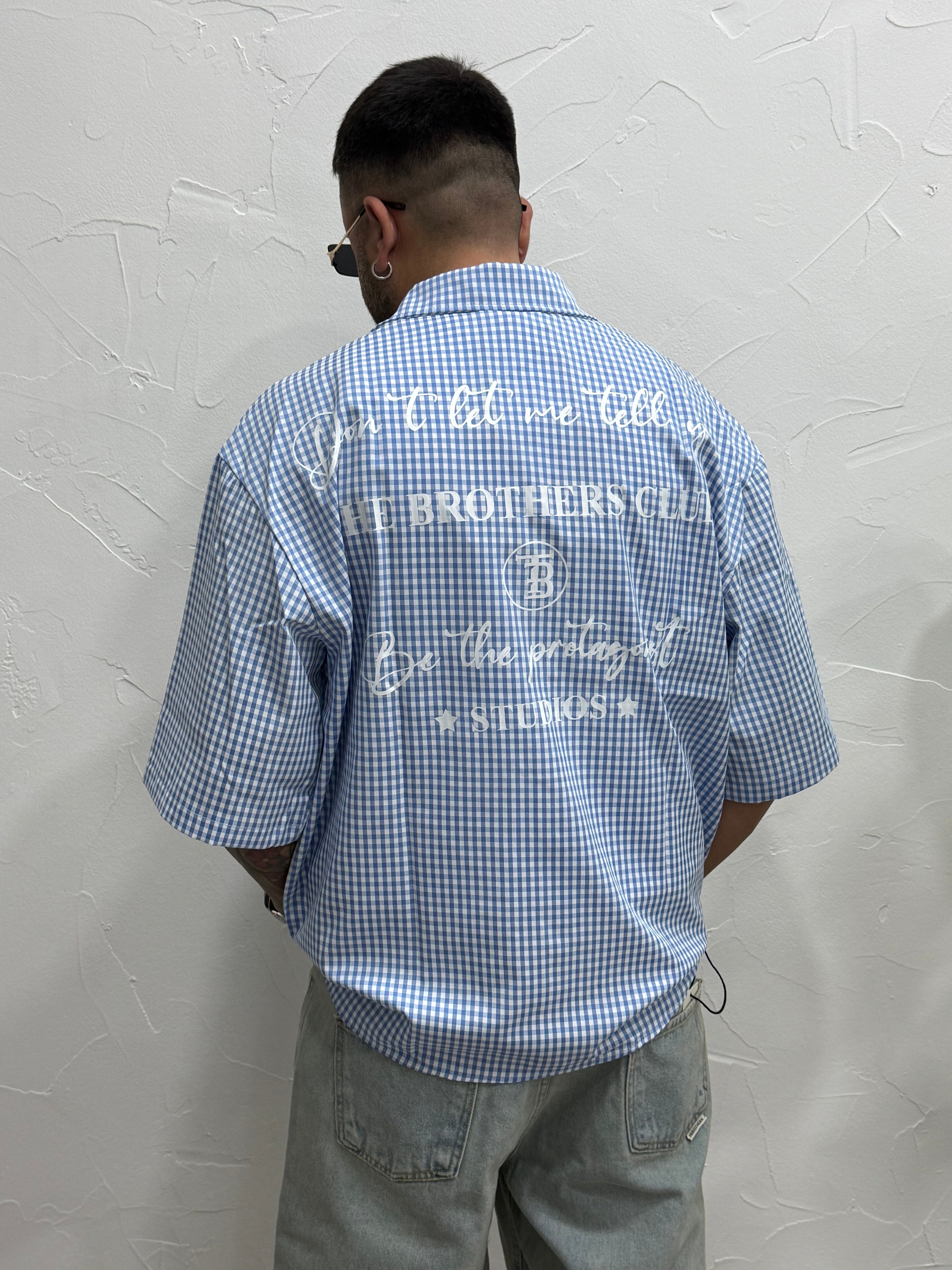 Camicia con scritta retro