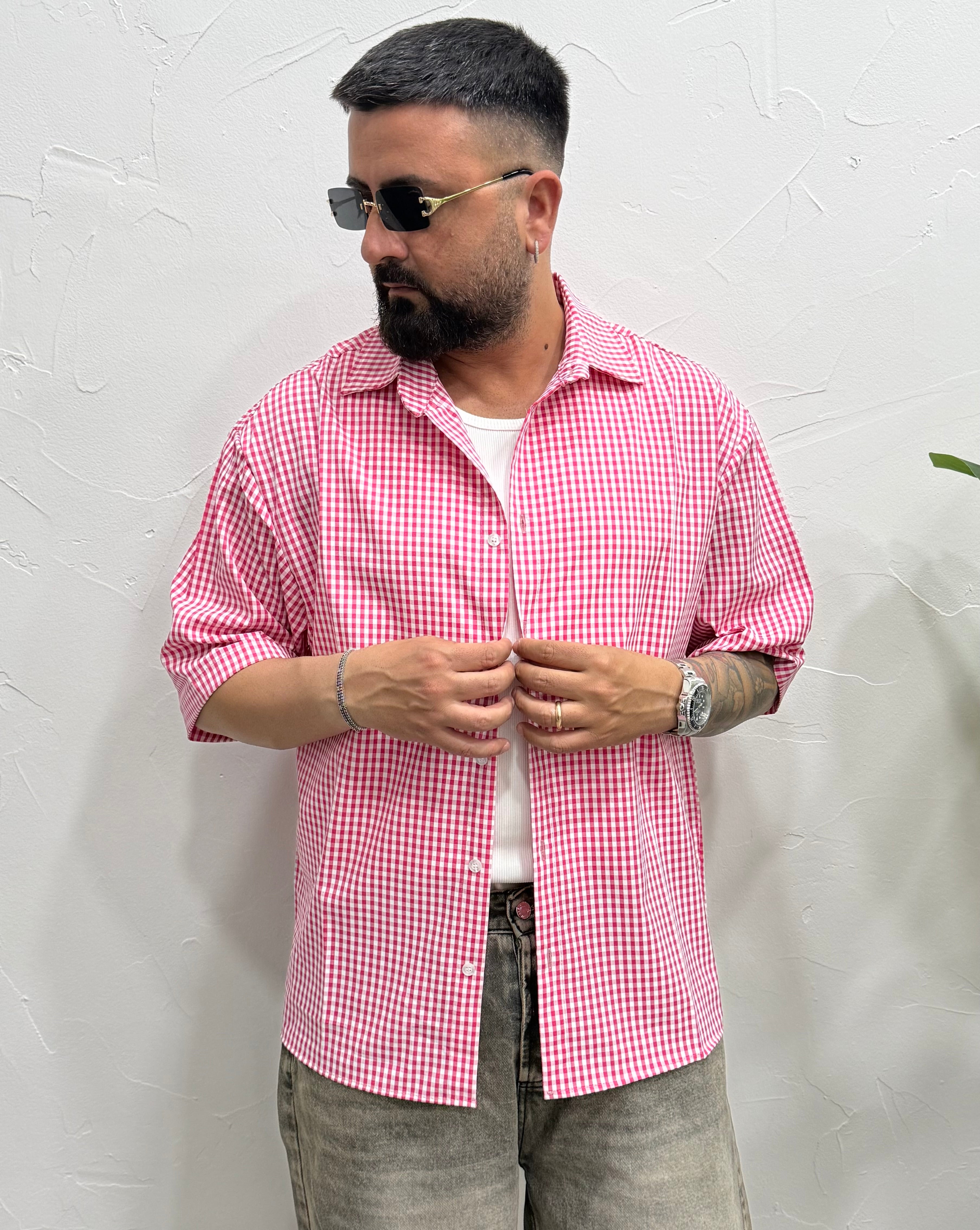 Camicia con scritta retro