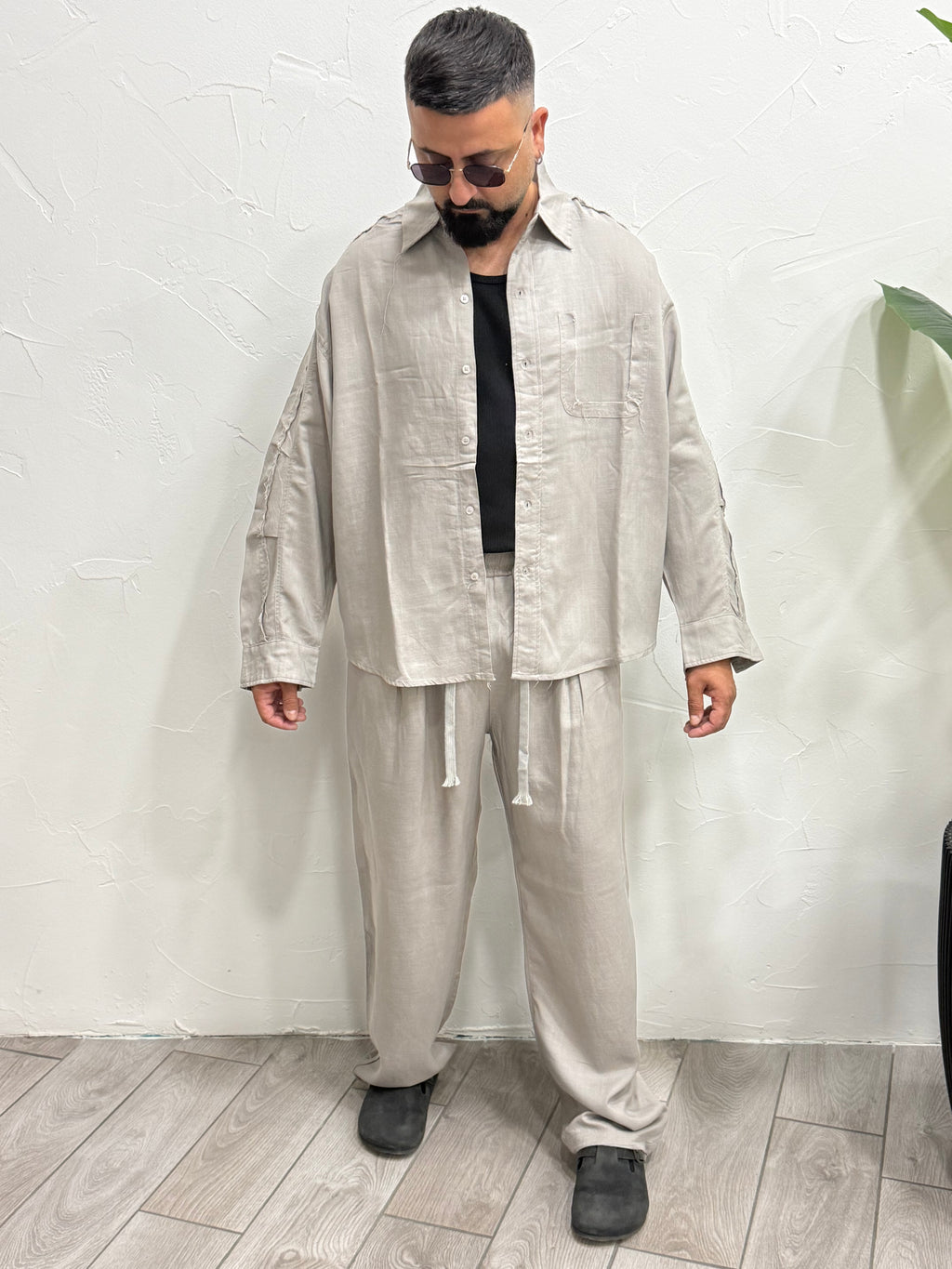Coordinato di lino MYKNOS