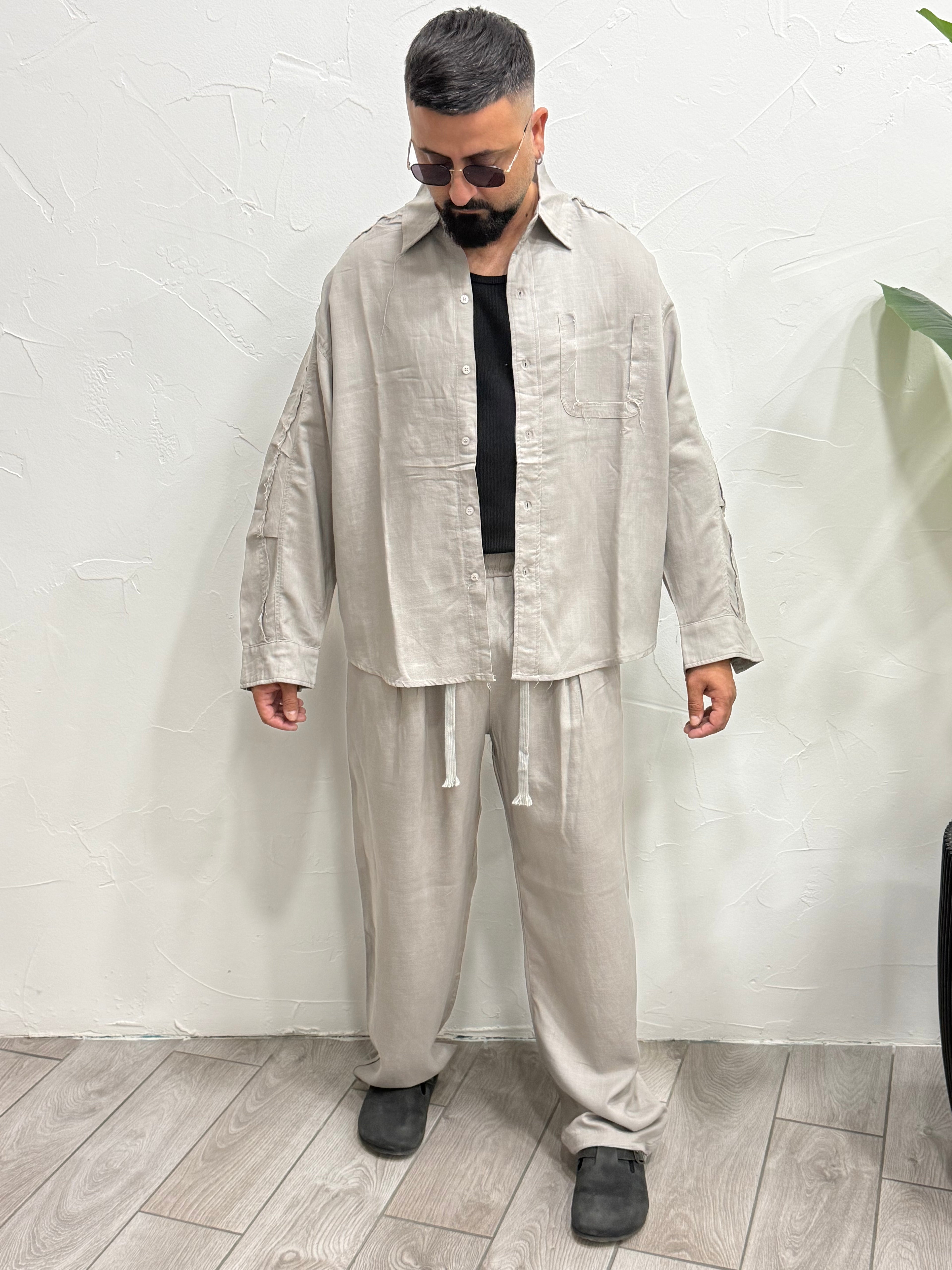Coordinato di lino MYKNOS