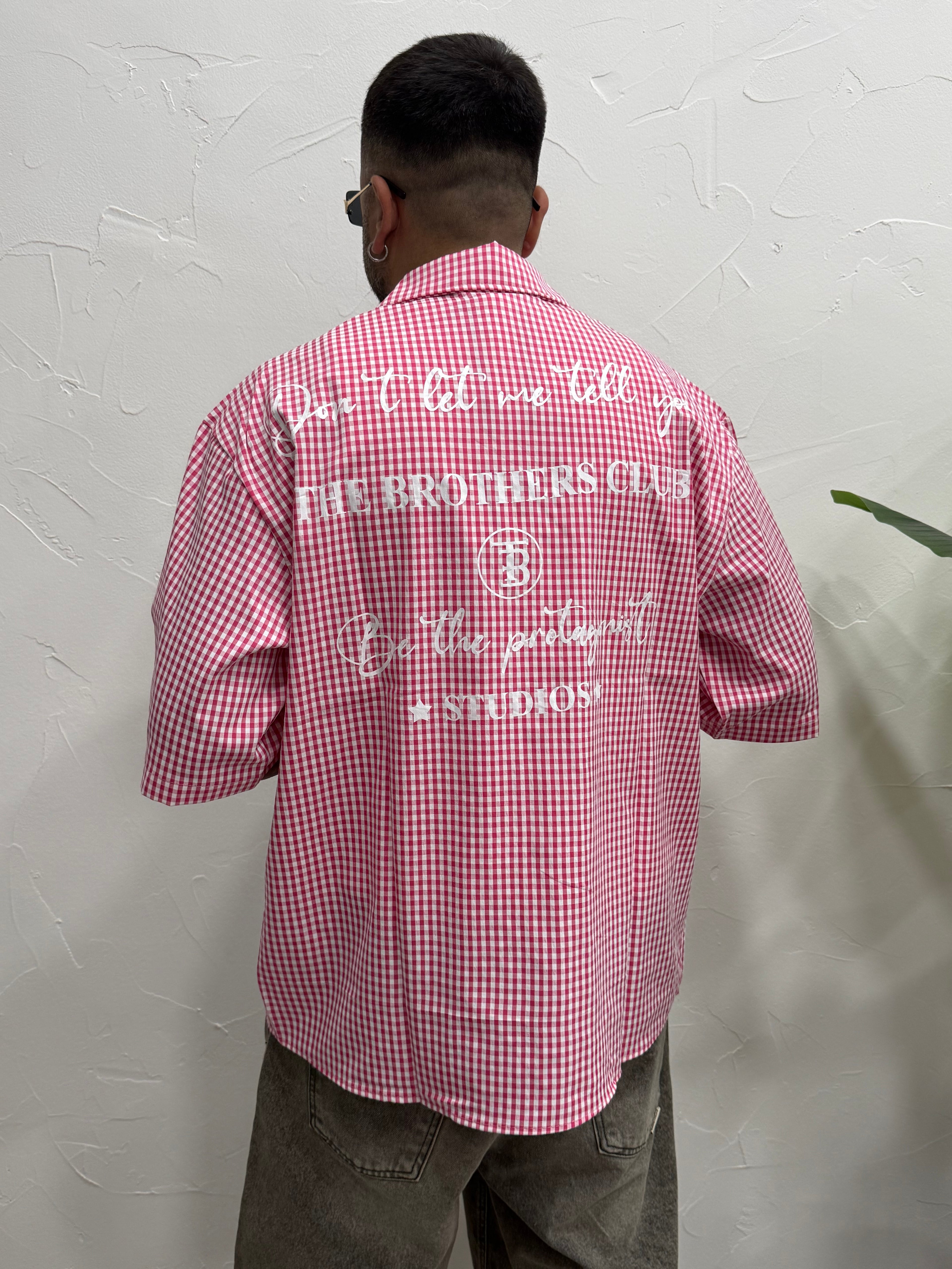 Camicia con scritta retro