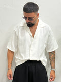 Camicia mezza manica di lino