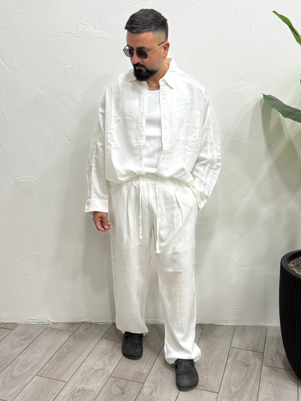 Coordinato di lino MYKNOS