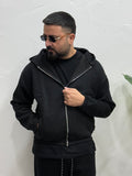Felpa Crop con zip