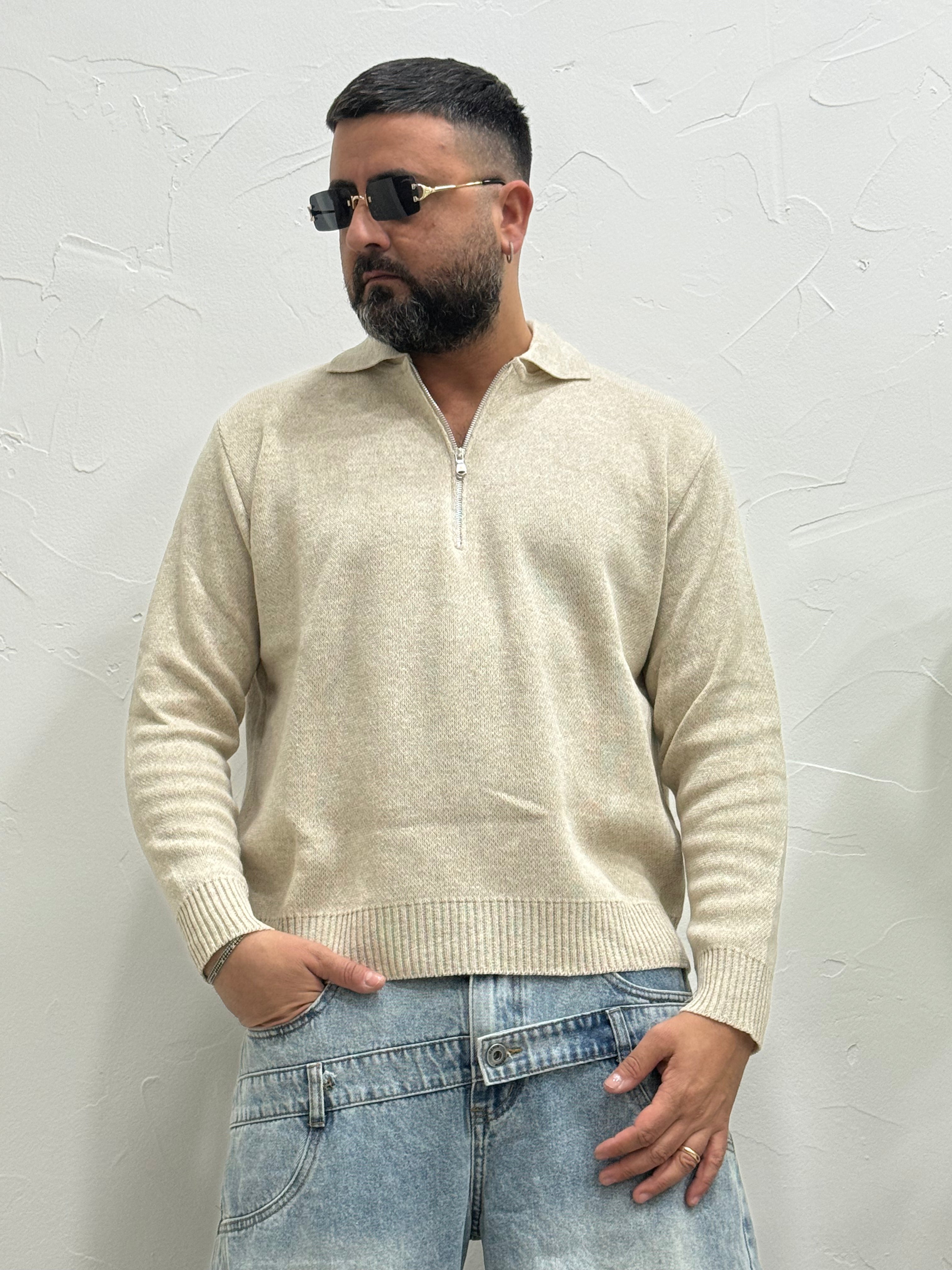 Polo in filo cropped